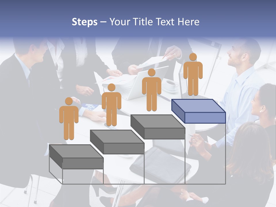 Writing Happy Figure PowerPoint Template