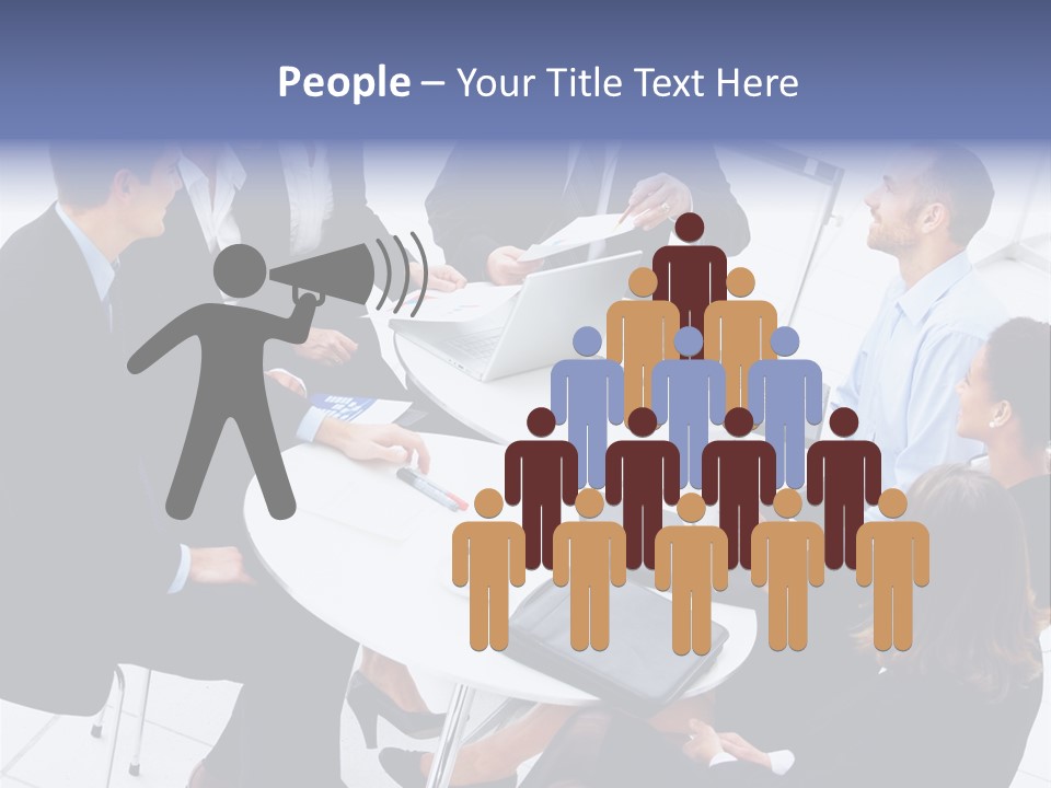 Writing Happy Figure PowerPoint Template