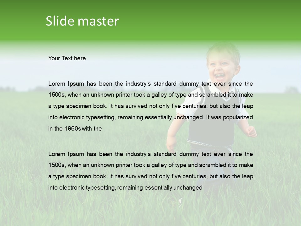 Having Happy Beauty PowerPoint Template