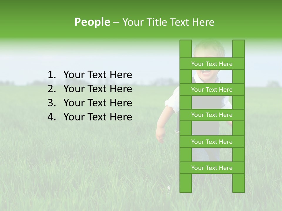 Having Happy Beauty PowerPoint Template