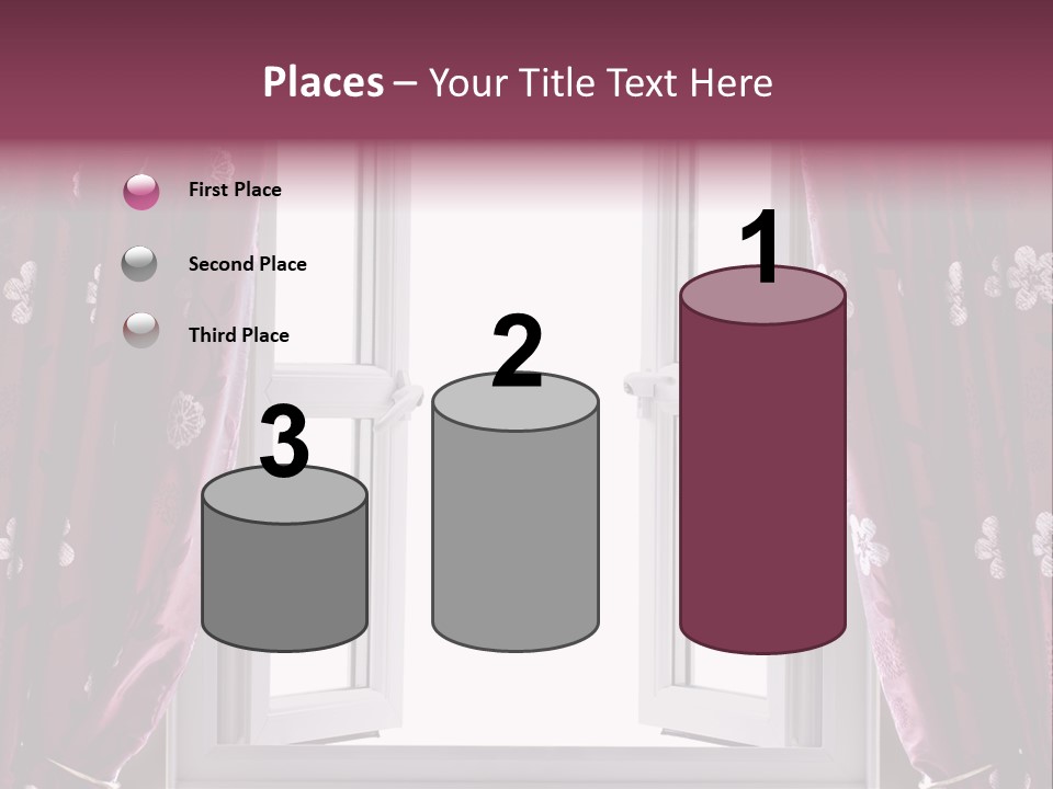 Window Inside Cloth PowerPoint Template