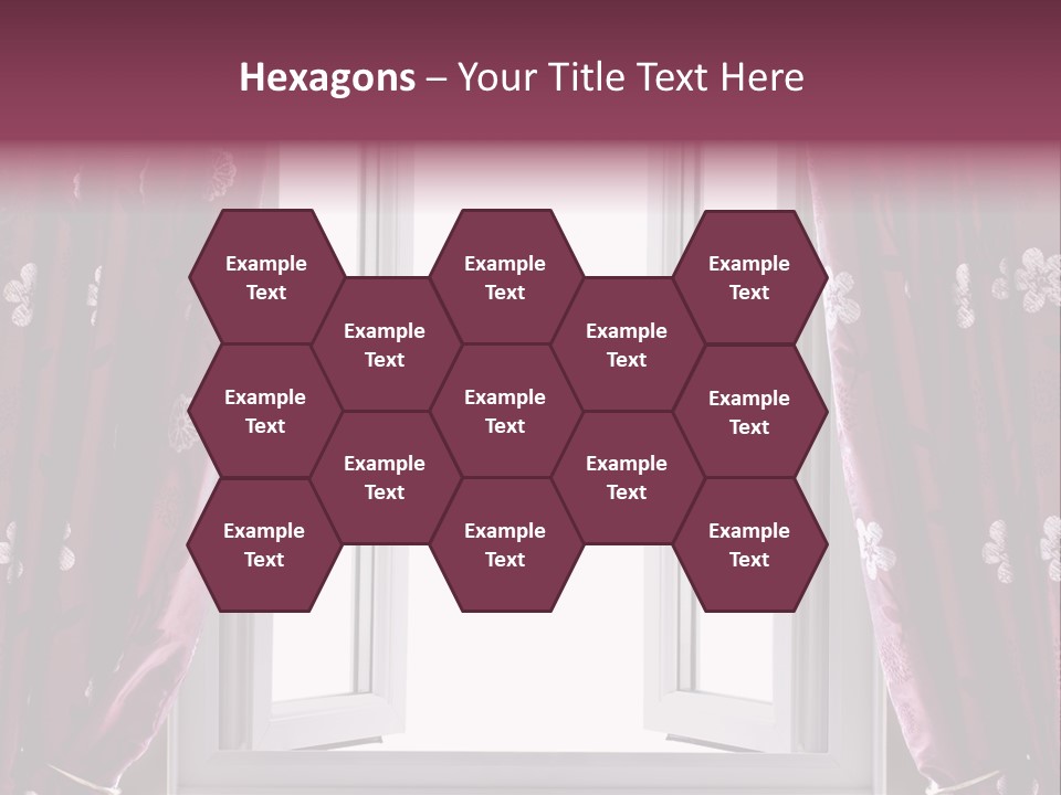 Window Inside Cloth PowerPoint Template