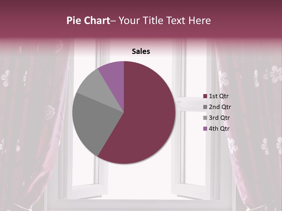 Window Inside Cloth PowerPoint Template