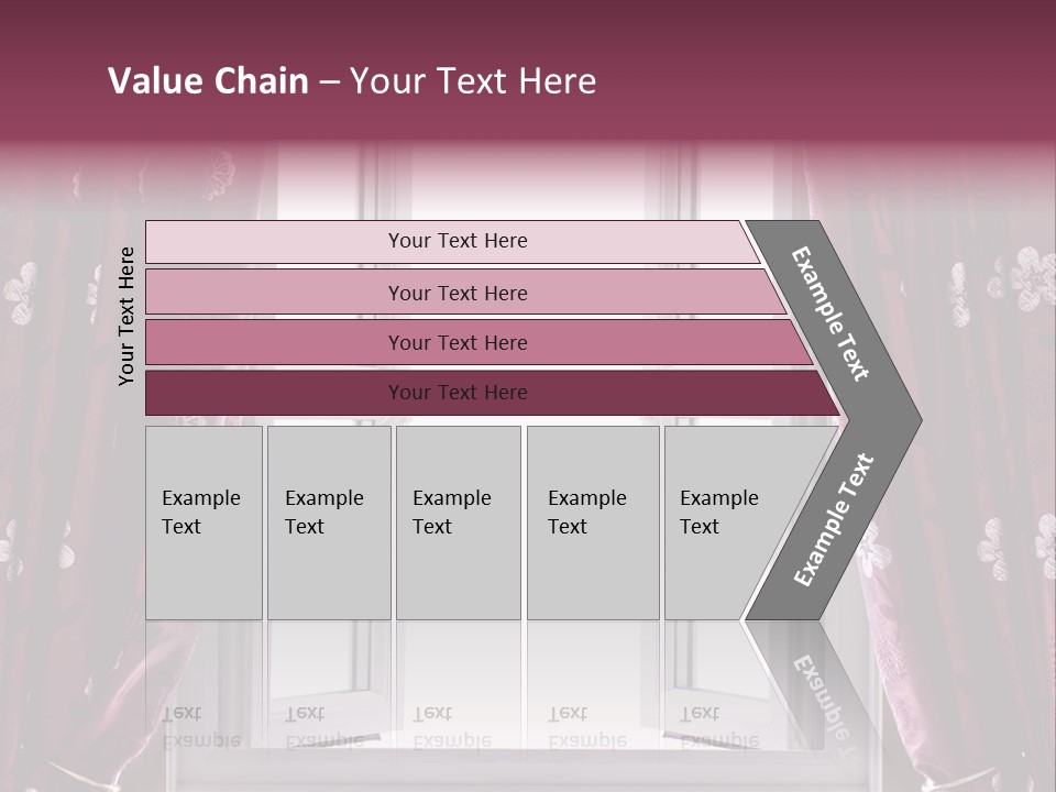 Window Inside Cloth PowerPoint Template