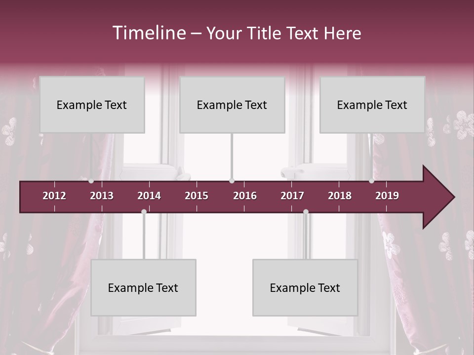 Window Inside Cloth PowerPoint Template