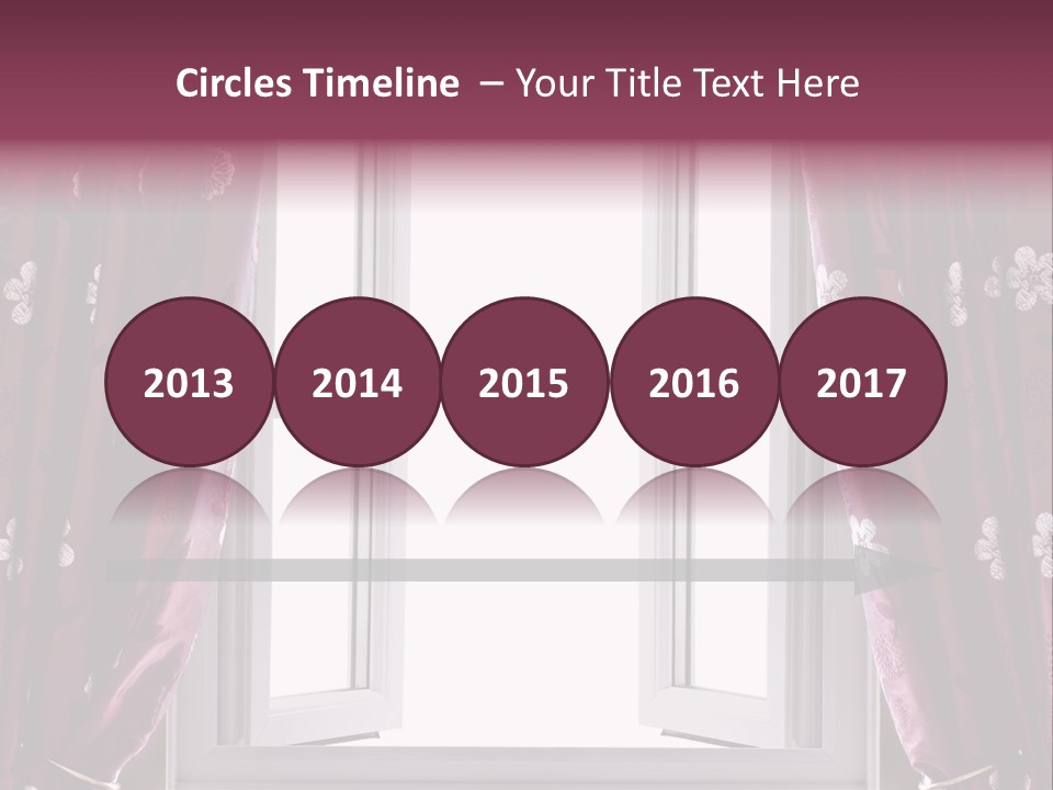 Window Inside Cloth PowerPoint Template
