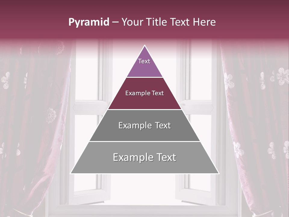 Window Inside Cloth PowerPoint Template