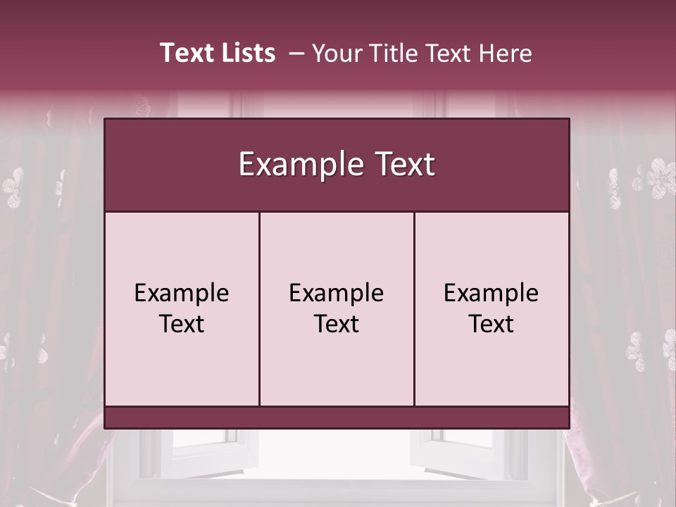 Window Inside Cloth PowerPoint Template