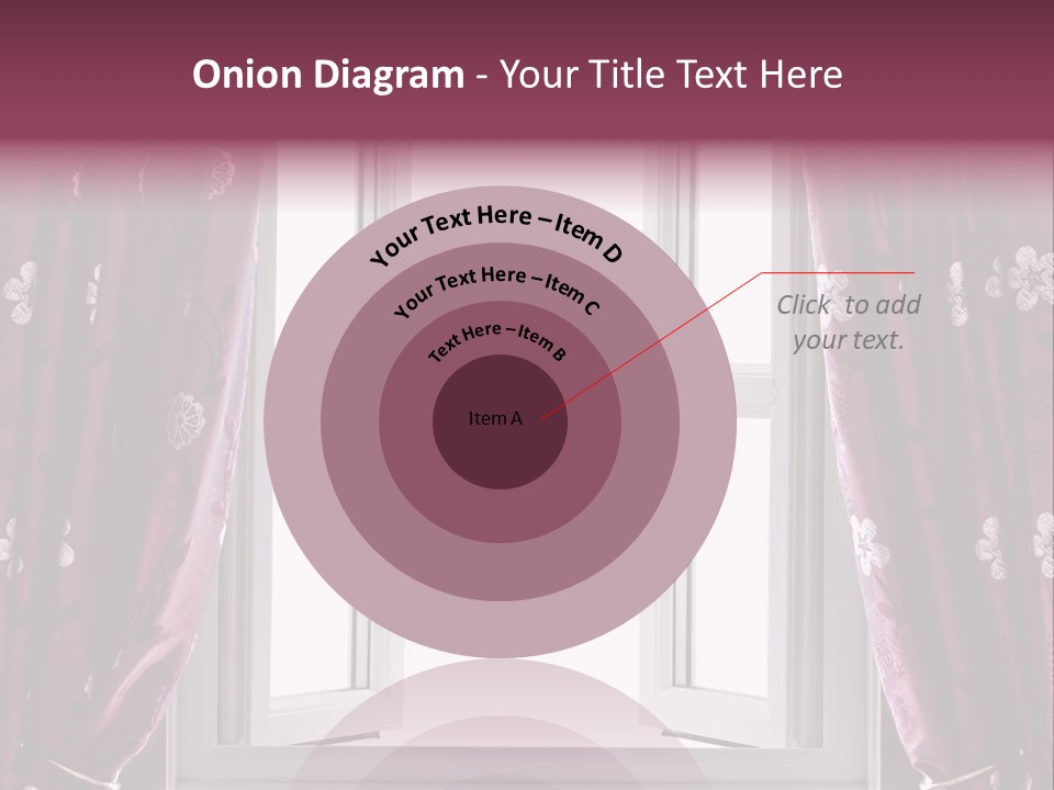 Window Inside Cloth PowerPoint Template