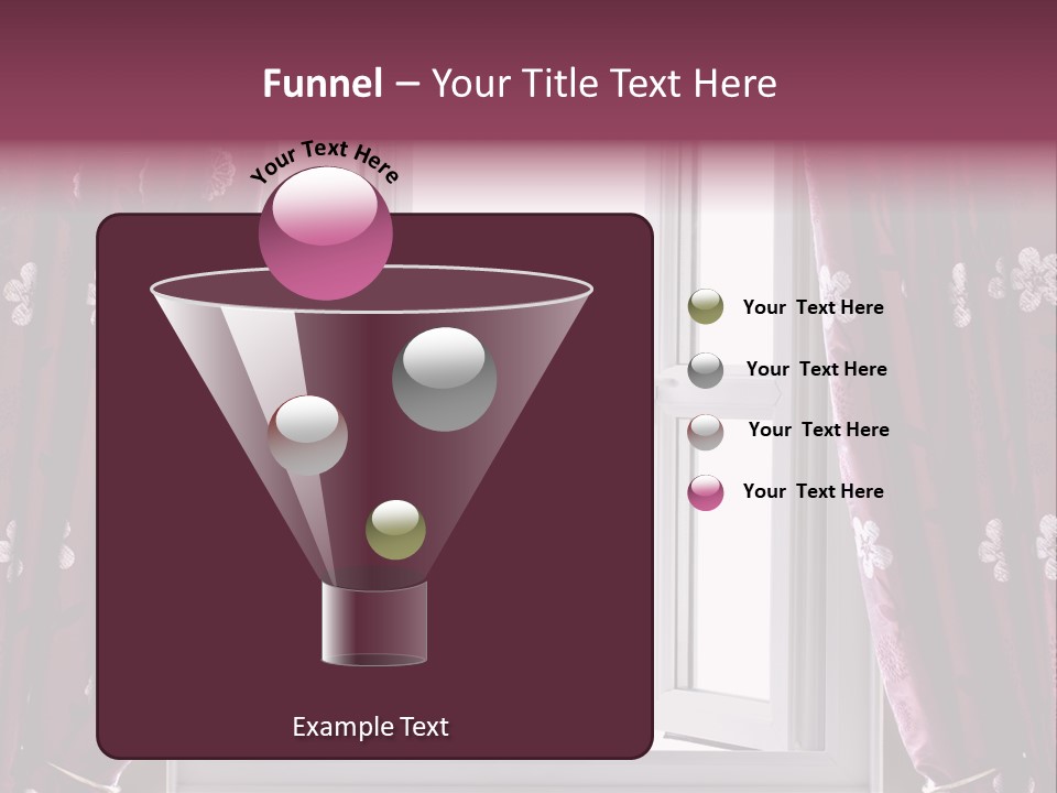 Window Inside Cloth PowerPoint Template