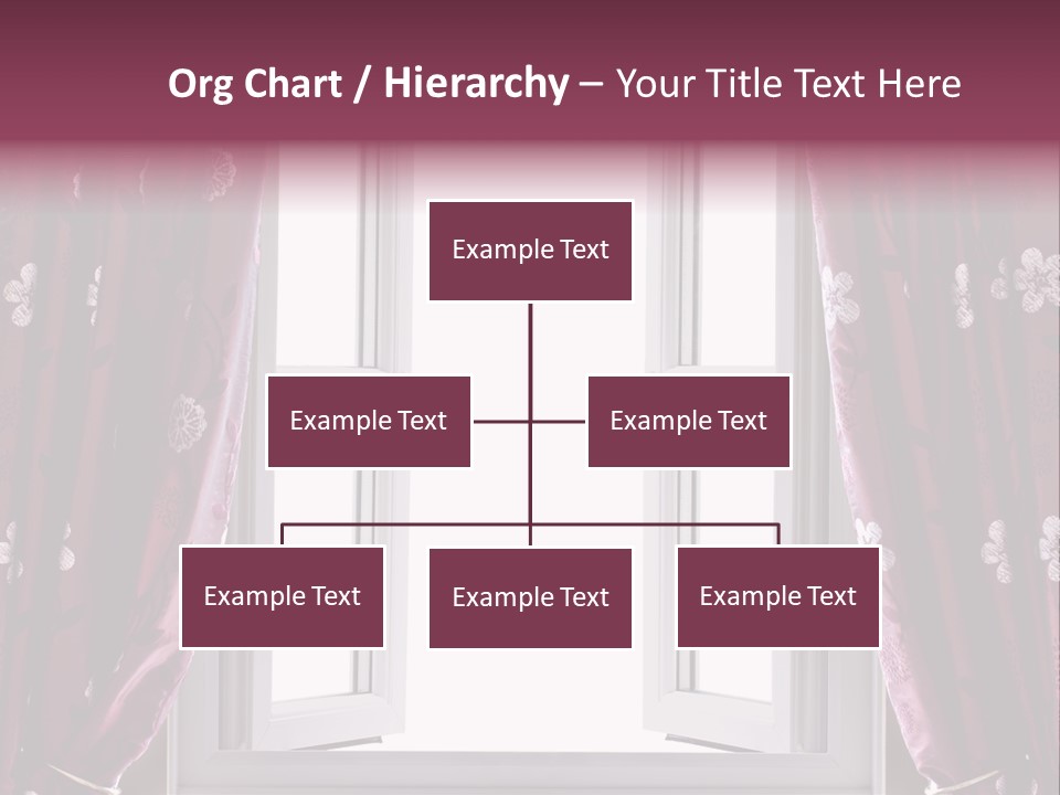 Window Inside Cloth PowerPoint Template