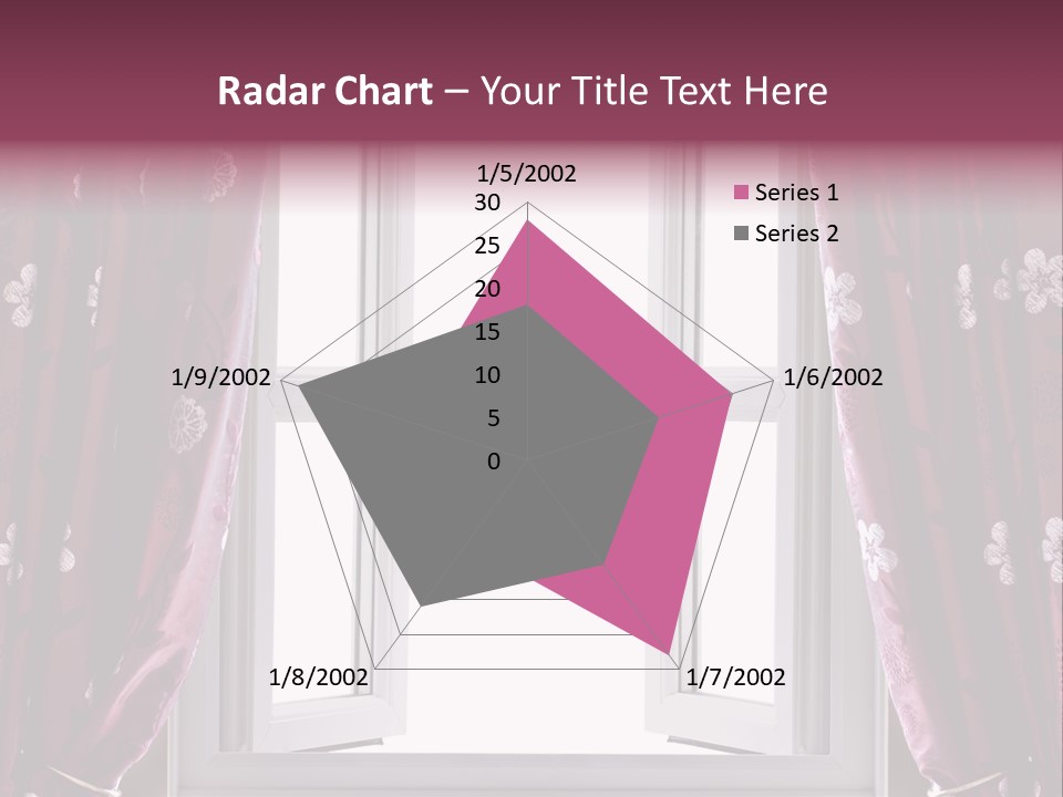 Window Inside Cloth PowerPoint Template