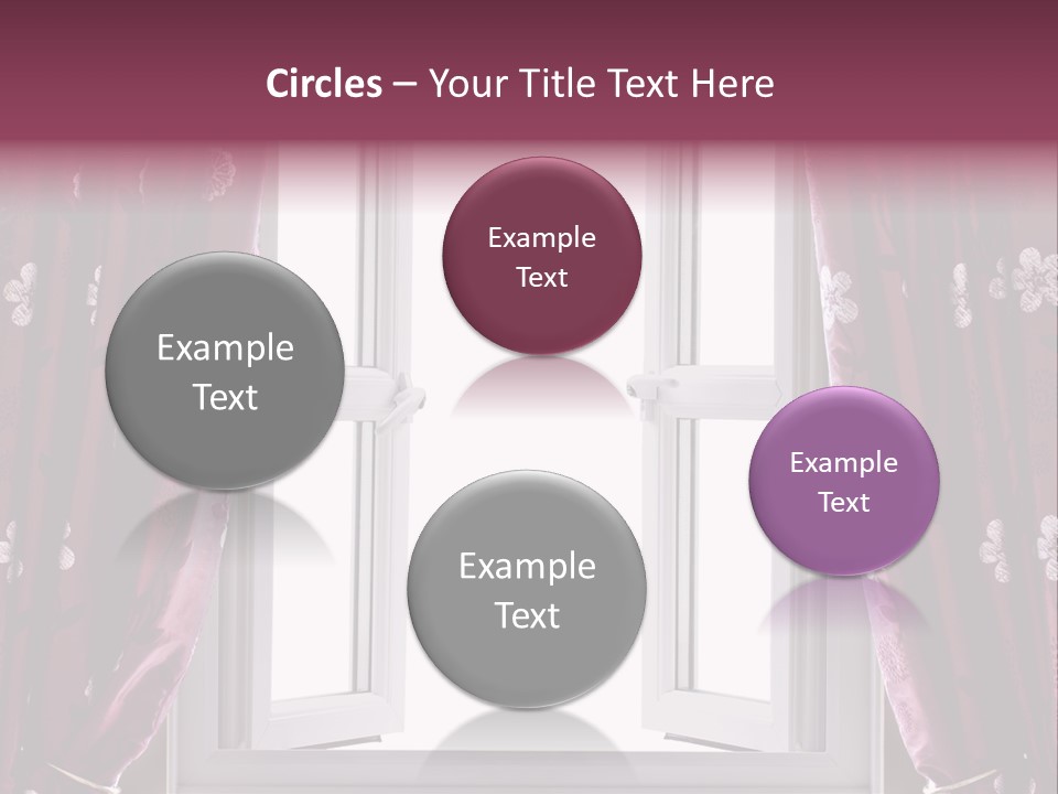 Window Inside Cloth PowerPoint Template
