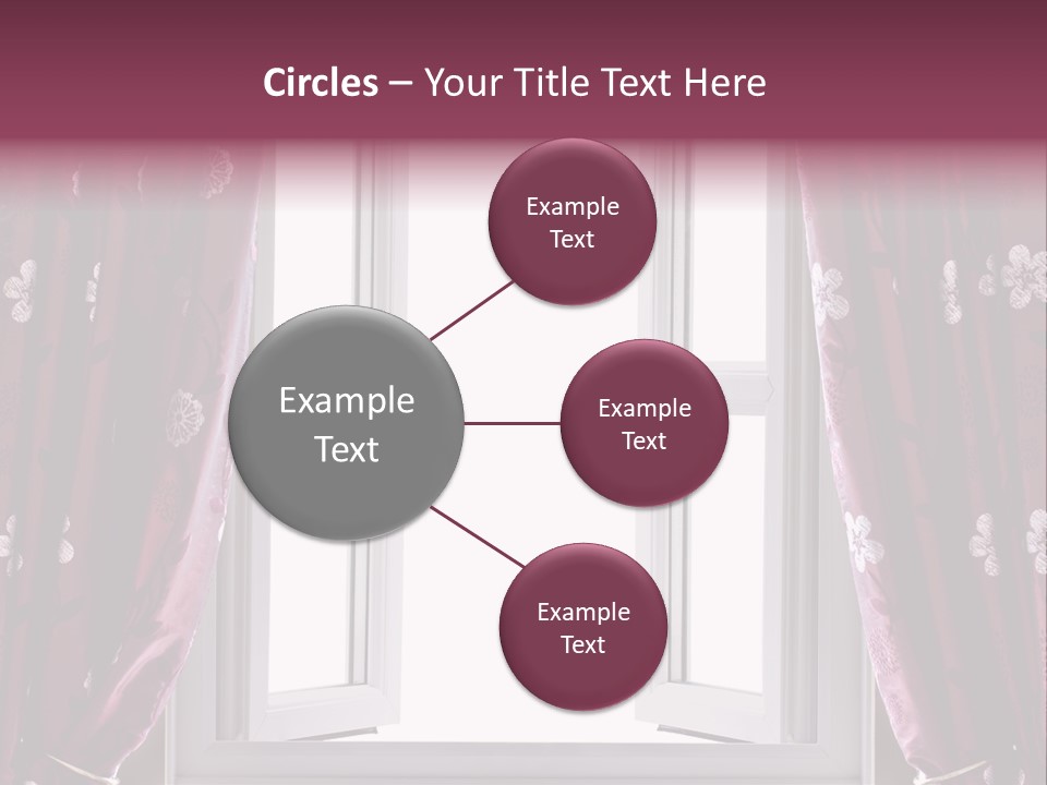 Window Inside Cloth PowerPoint Template