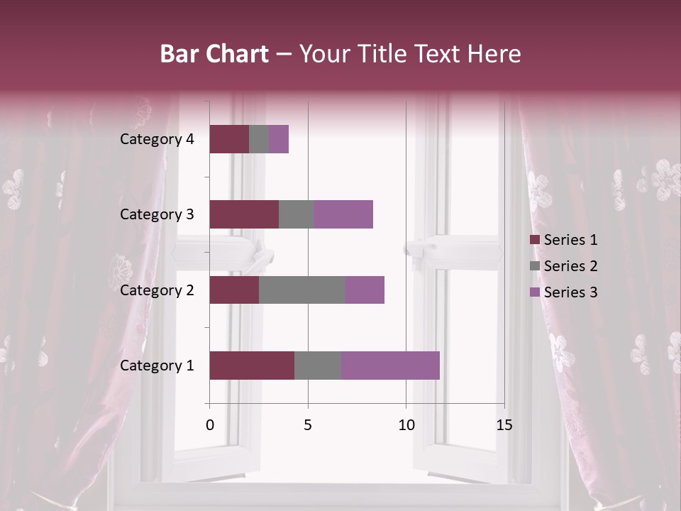 Window Inside Cloth PowerPoint Template