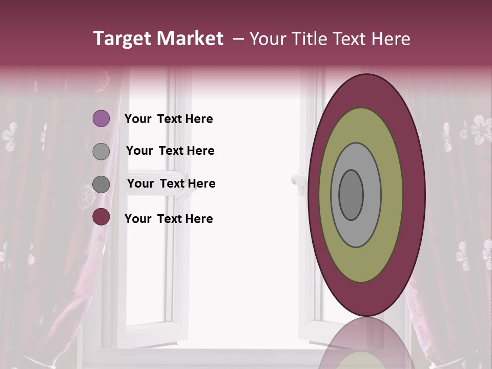 Window Inside Cloth PowerPoint Template