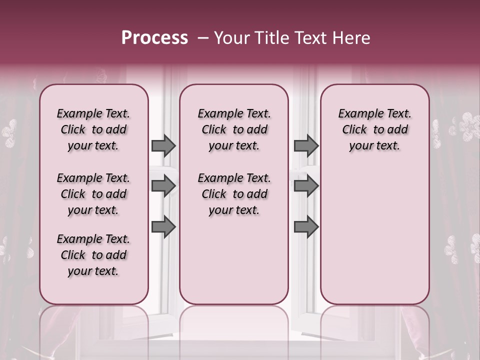 Window Inside Cloth PowerPoint Template