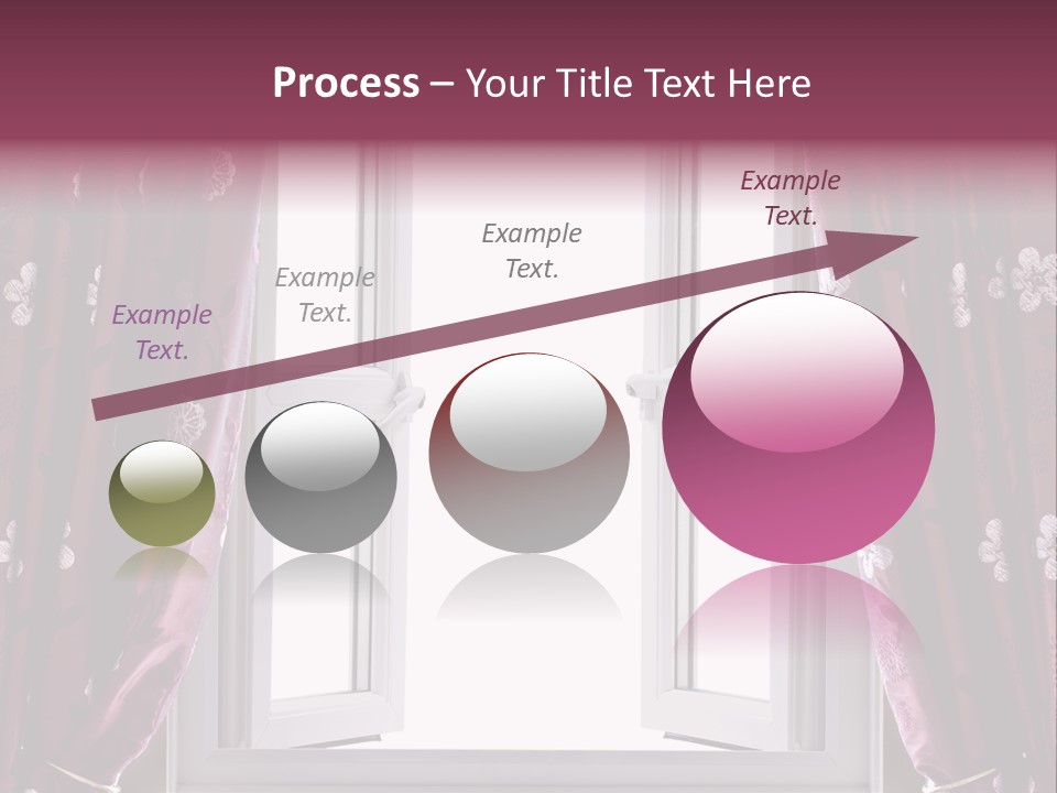 Window Inside Cloth PowerPoint Template