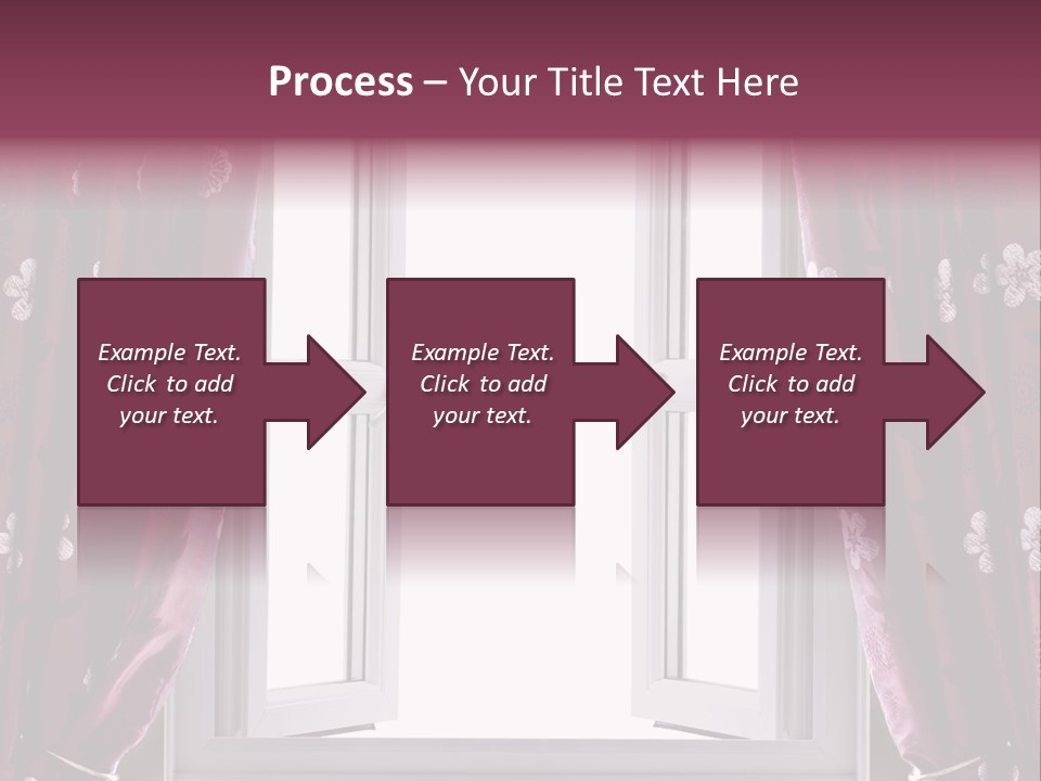Window Inside Cloth PowerPoint Template