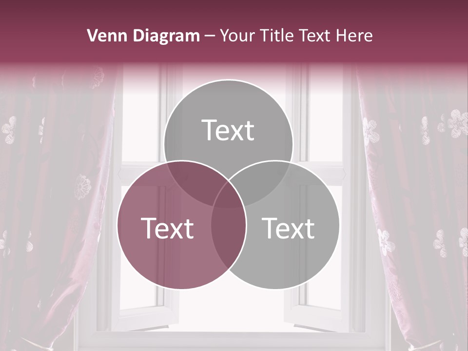 Window Inside Cloth PowerPoint Template