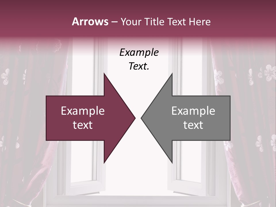 Window Inside Cloth PowerPoint Template