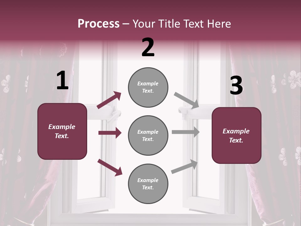 Window Inside Cloth PowerPoint Template