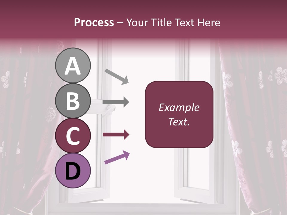 Window Inside Cloth PowerPoint Template