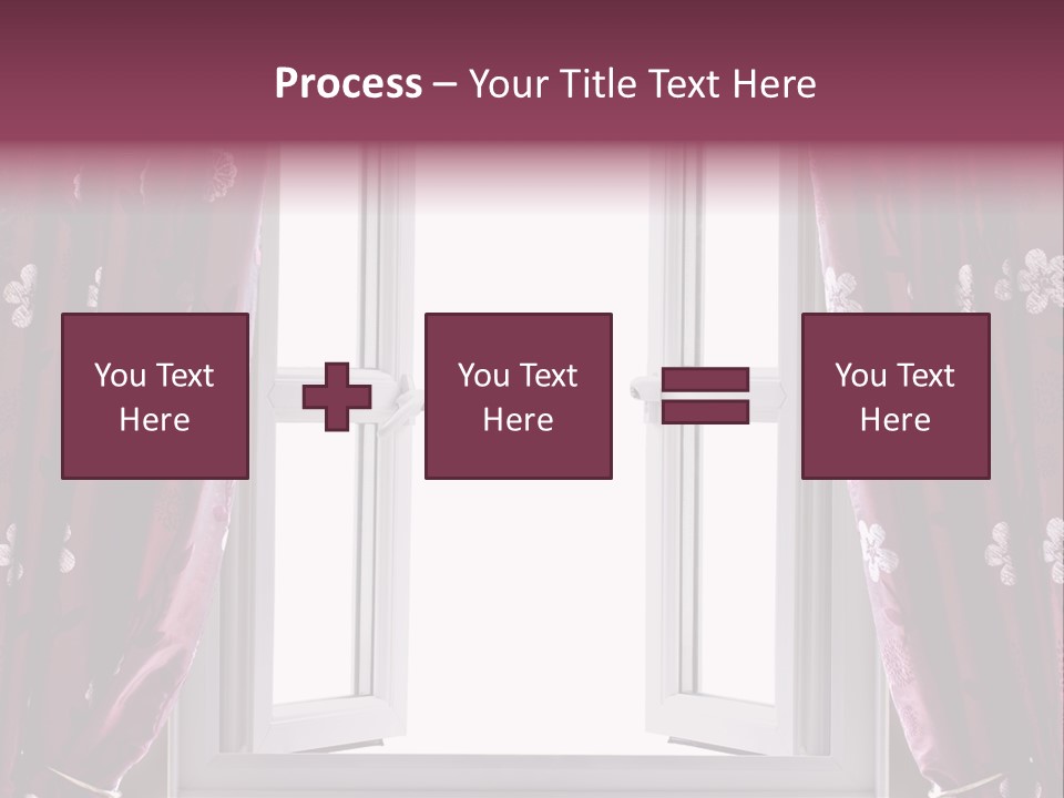 Window Inside Cloth PowerPoint Template