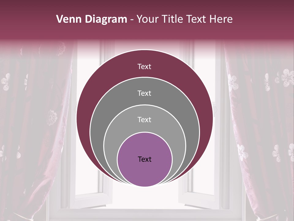 Window Inside Cloth PowerPoint Template