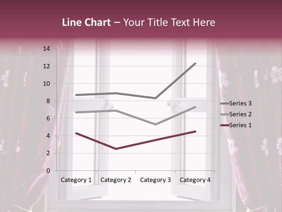Window Inside Cloth PowerPoint Template