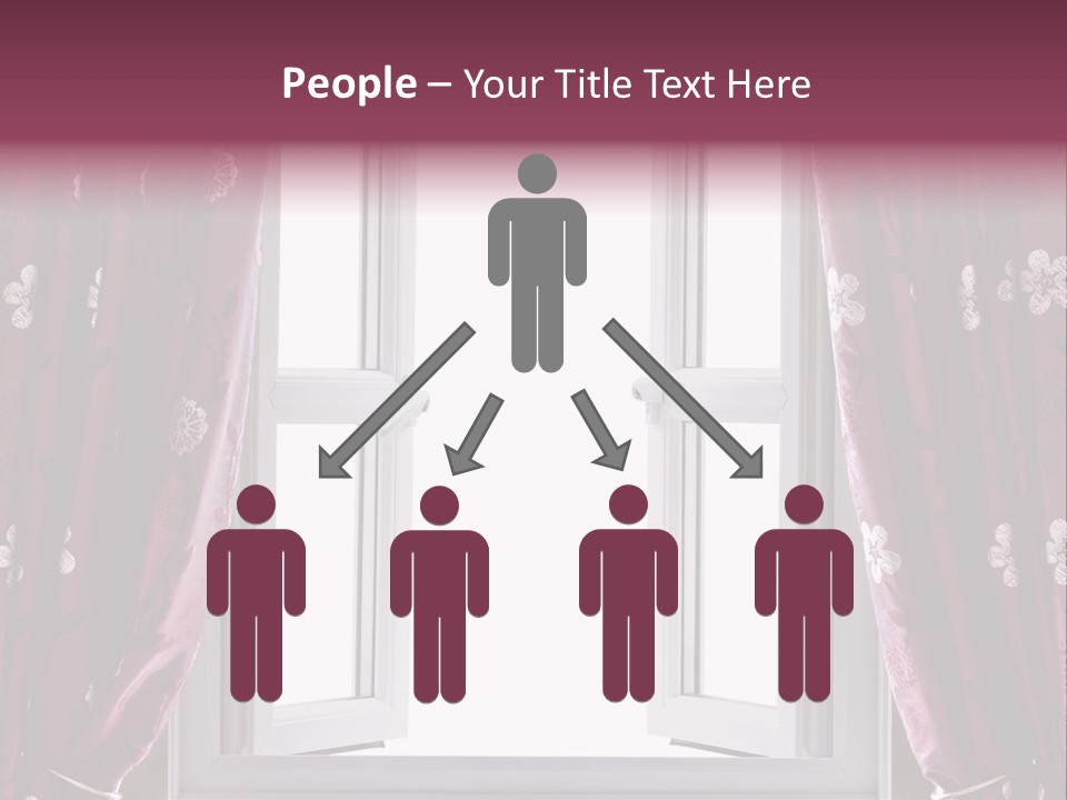 Window Inside Cloth PowerPoint Template