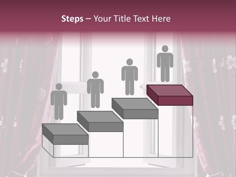 Window Inside Cloth PowerPoint Template