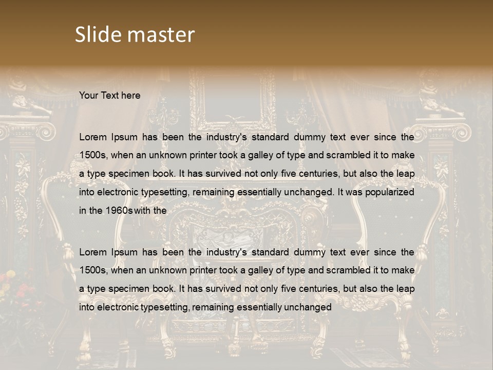 Stylish Grunge Brown PowerPoint Template