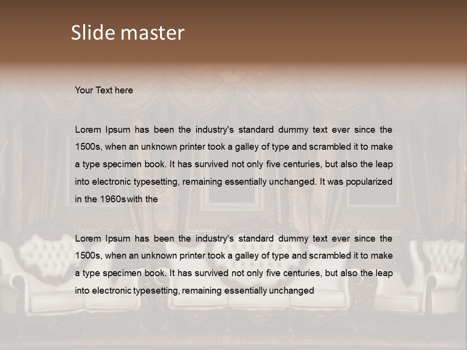 Royal Chair Decor PowerPoint Template