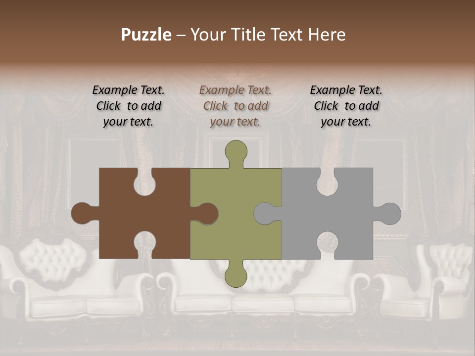 Royal Chair Decor PowerPoint Template