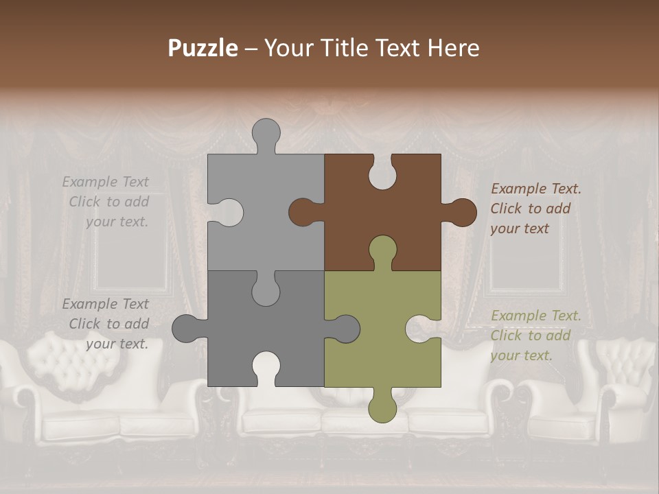 Royal Chair Decor PowerPoint Template