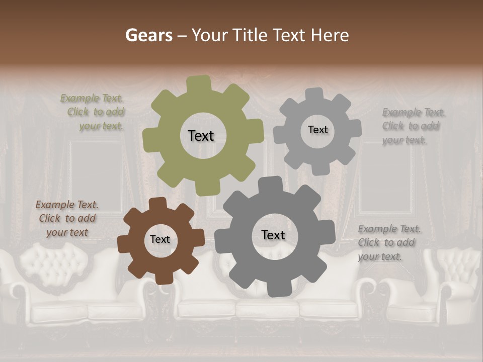 Royal Chair Decor PowerPoint Template