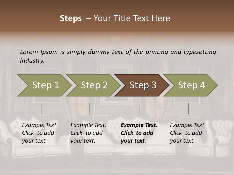 Royal Chair Decor PowerPoint Template
