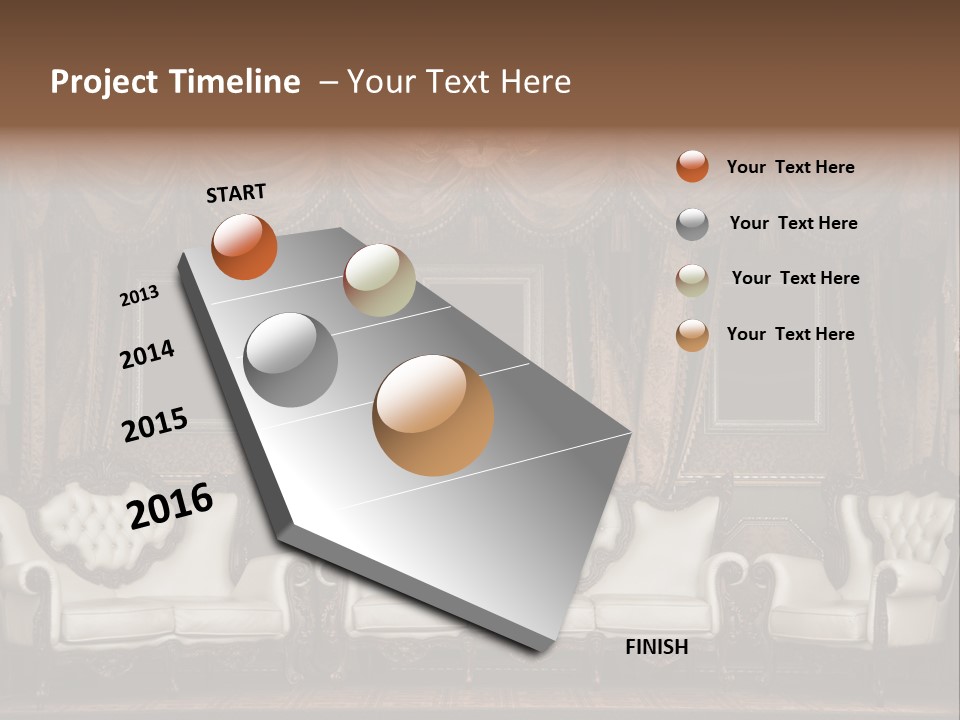 Royal Chair Decor PowerPoint Template