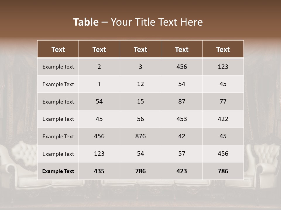 Royal Chair Decor PowerPoint Template