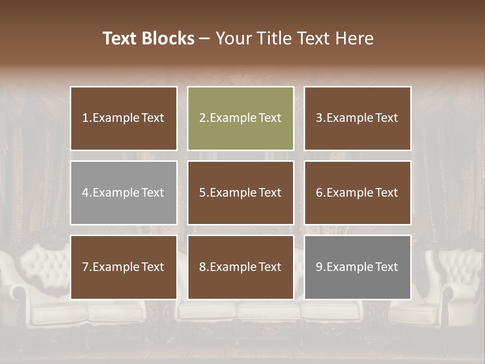 Royal Chair Decor PowerPoint Template