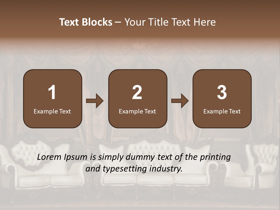 Royal Chair Decor PowerPoint Template