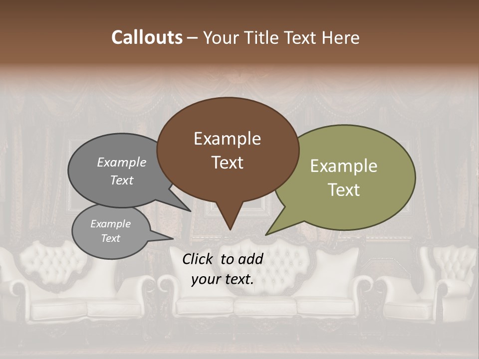 Royal Chair Decor PowerPoint Template