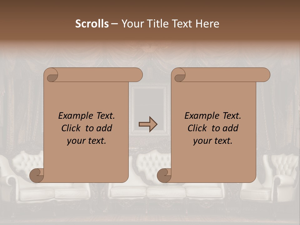 Royal Chair Decor PowerPoint Template