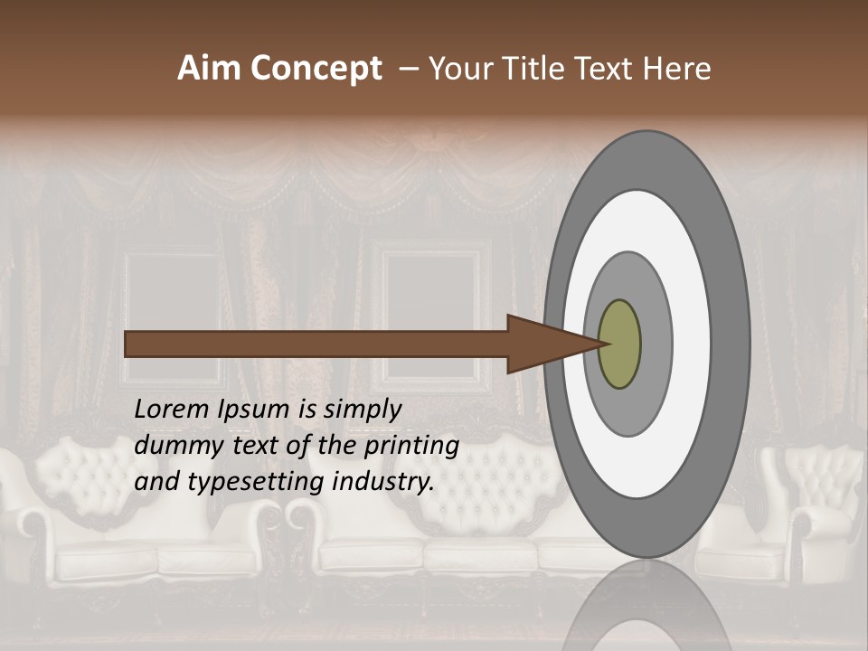 Royal Chair Decor PowerPoint Template