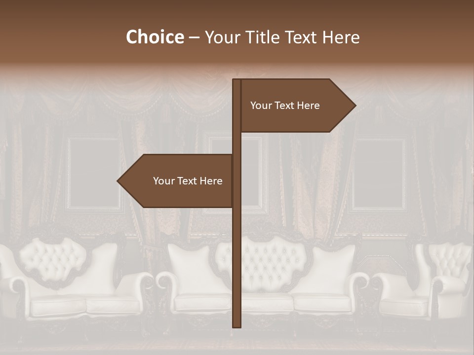 Royal Chair Decor PowerPoint Template