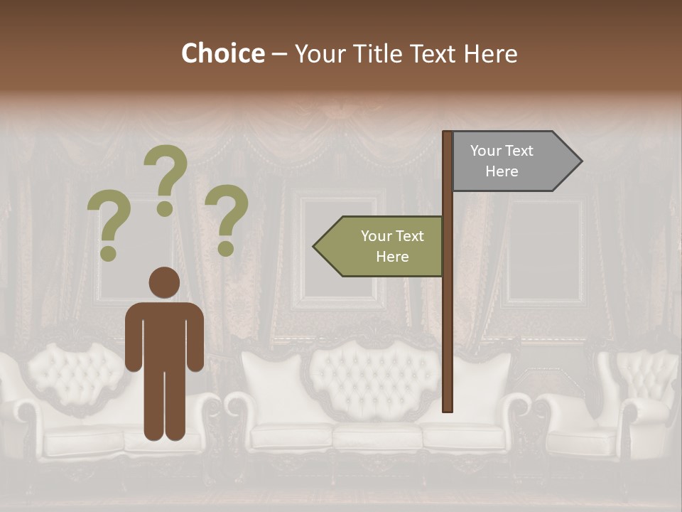 Royal Chair Decor PowerPoint Template