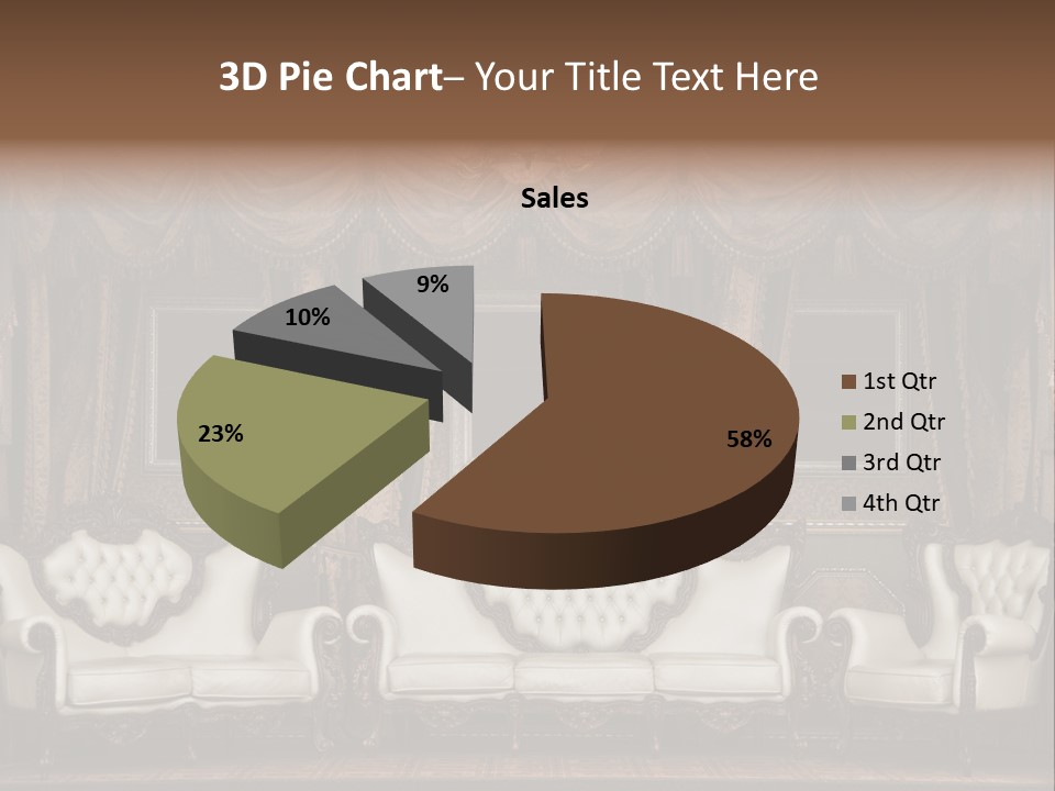 Royal Chair Decor PowerPoint Template