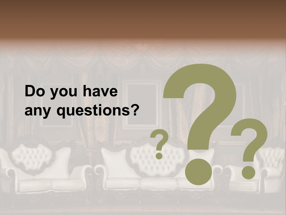 Royal Chair Decor PowerPoint Template