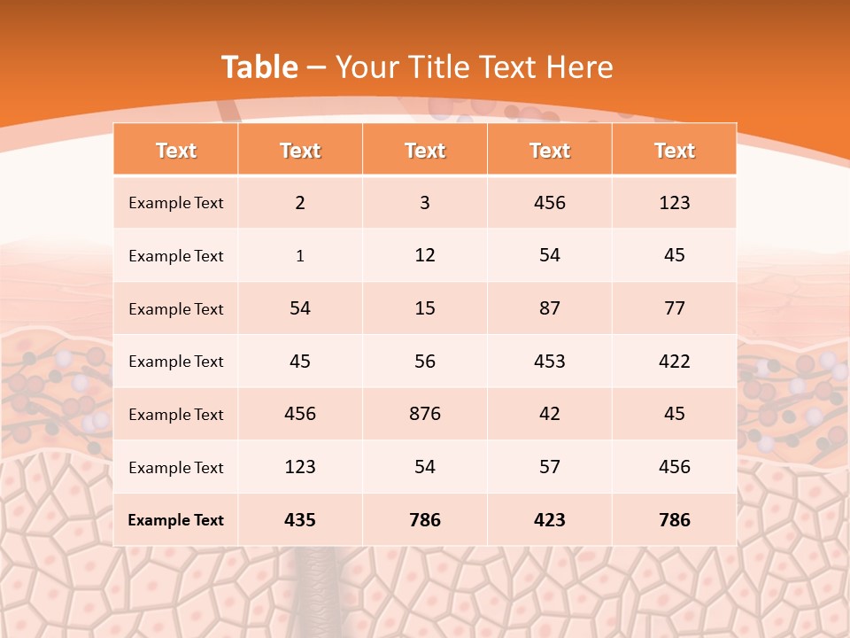 Blood Health Skin PowerPoint Template